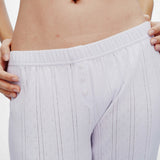 The Pant: White Pointelle