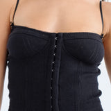 The Corselette: Black Pointelle