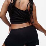 The Short: Black Pointelle