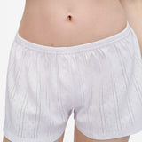 The Short: White Pointelle