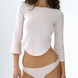 The Rina Long Sleeve: 2-Pack Baby Pink & White Cotton Jersey