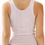 The Scoop Tank: Baby Pink Pointelle