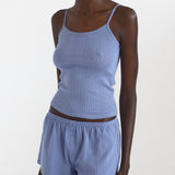 The Short: French Blue Pointelle