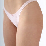 The Thong: Baby Pink Pointelle
