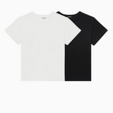 The Classic Tee: 2-Pack Black & White Heritage Cotton