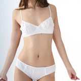 The Voile Bra: White Cotton Voile