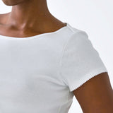 The Rina Tee: 2-Pack Black & White Cotton Jersey