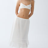 The Petticoat: White Cotton Voile